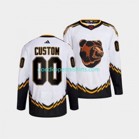 Boston Bruins Custom Adidas 2022 Reverse Retro Wit Authentic Shirt - Mannen